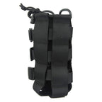 Patiosguard Tactical Water Bottle Pouch For Molle Systems, Adjustable Outdoor Sports Kettle Carrier Holder (Black)