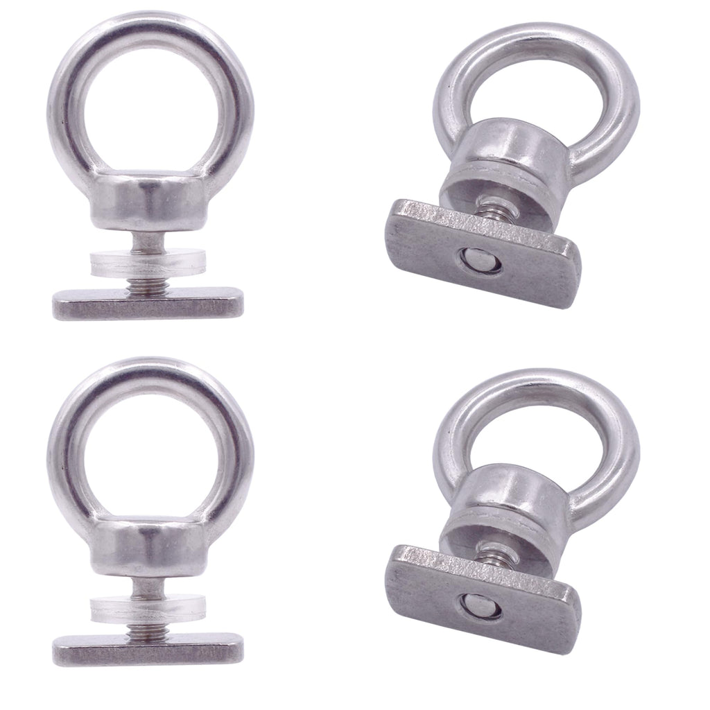 Yyst Kayak Track Mount Tie Down Eyelet To Hold Your Bungee Cord Or Ropes Up To 0.5'' - No Track -Dont Use For Anchoring (4)