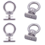Yyst Kayak Track Mount Tie Down Eyelet To Hold Your Bungee Cord Or Ropes Up To 0.5'' - No Track -Dont Use For Anchoring (4)