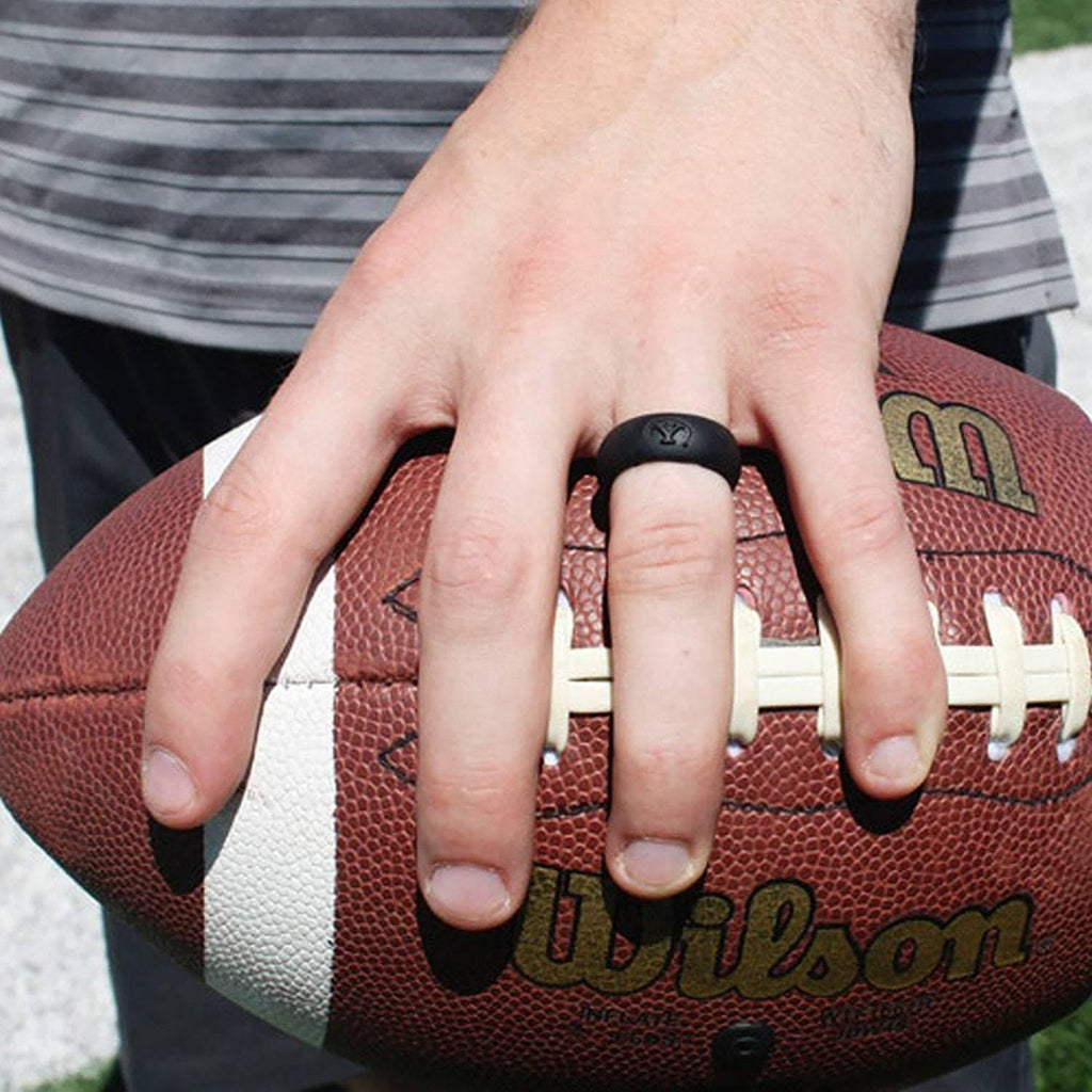 Fan Frenzy Byu Cougars Silicone Ring (Medium (Size 8))