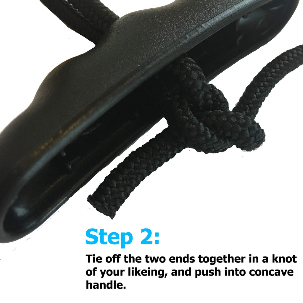 Occult Kayak Handles (2 Pack) - Strong T-Handle Design - Ultra Heavy Duty Bungee - Replacement Installation Kit - Kayak And Boat