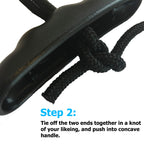 Occult Kayak Handles (2 Pack) - Strong T-Handle Design - Ultra Heavy Duty Bungee - Replacement Installation Kit - Kayak And Boat