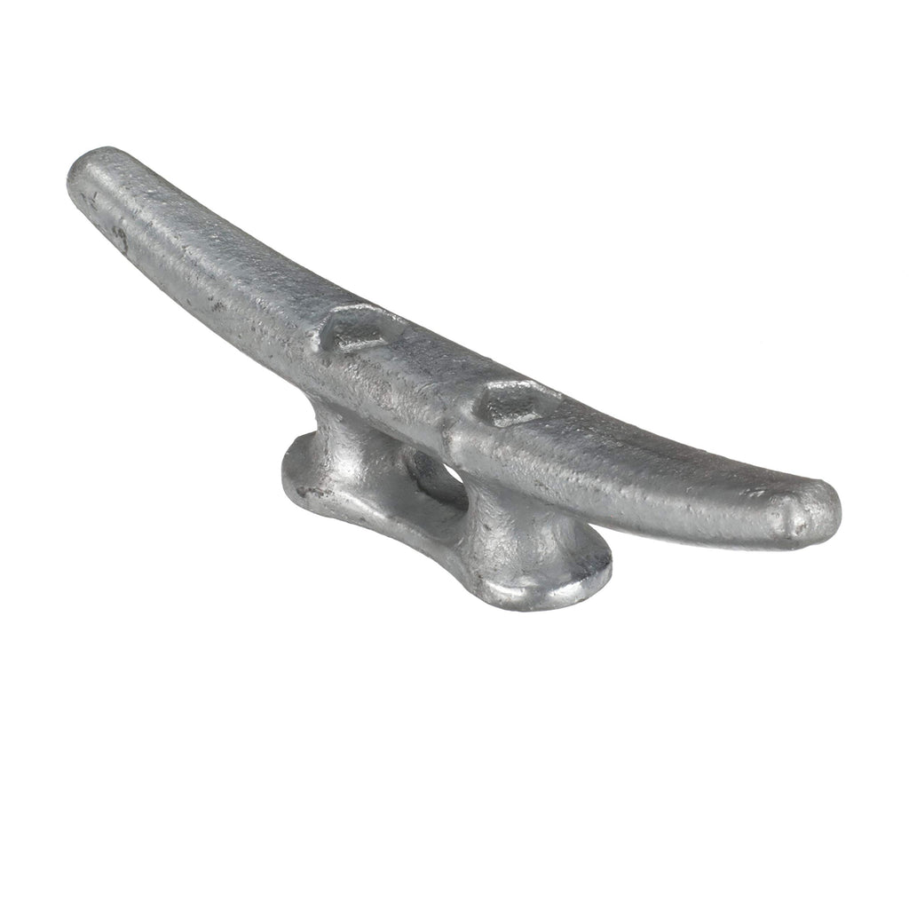 Attwood 12102L3 Cast Iron Cleat - 8 In. Long, 1 1/8 In. Wide, 1 5/8 In. High, Requires Two (2) 3/8-In. Fasteners, Silver