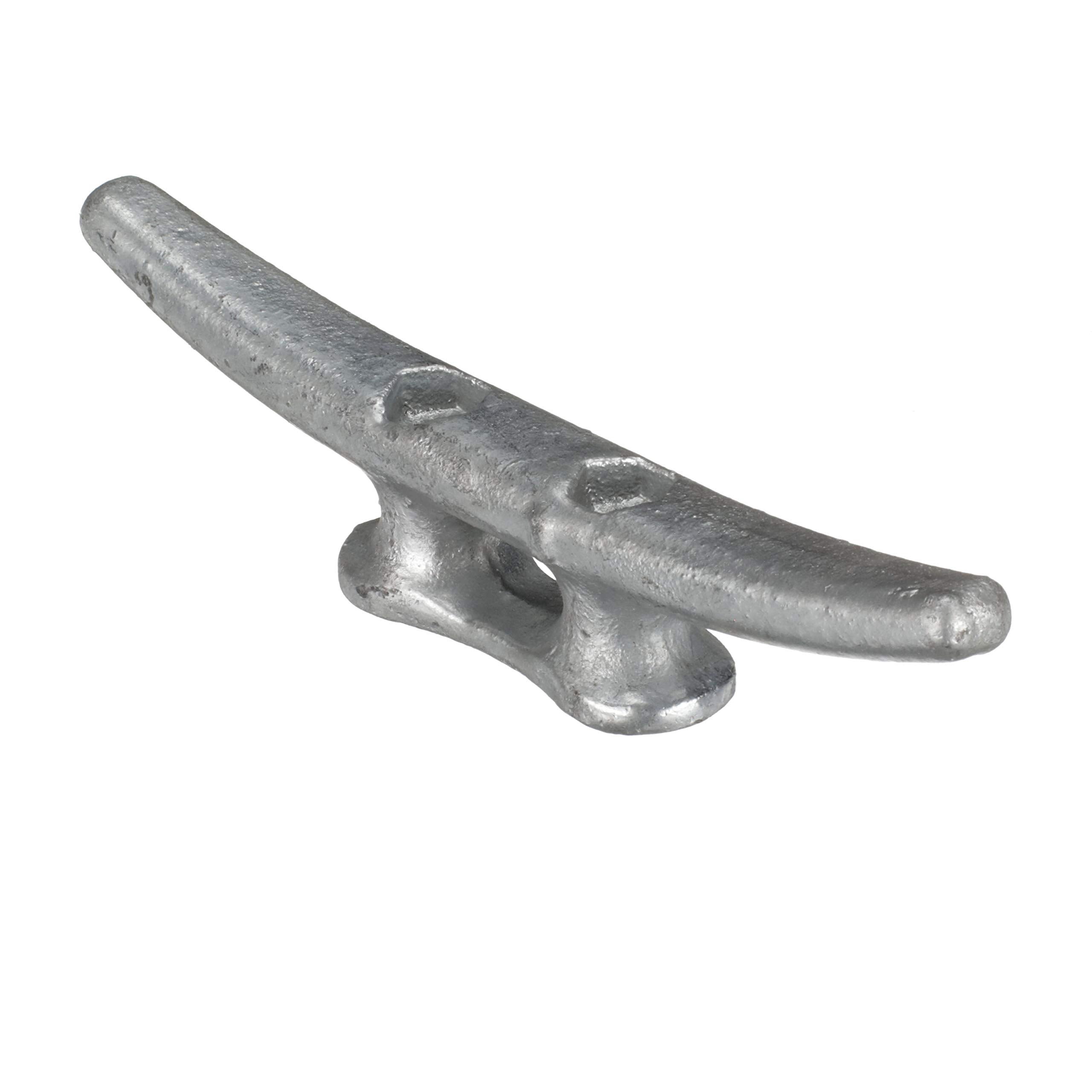 Attwood 12102L3 Cast Iron Cleat - 8 In. Long, 1 1/8 In. Wide, 1 5/8 In. High, Requires Two (2) 3/8-In. Fasteners, Silver