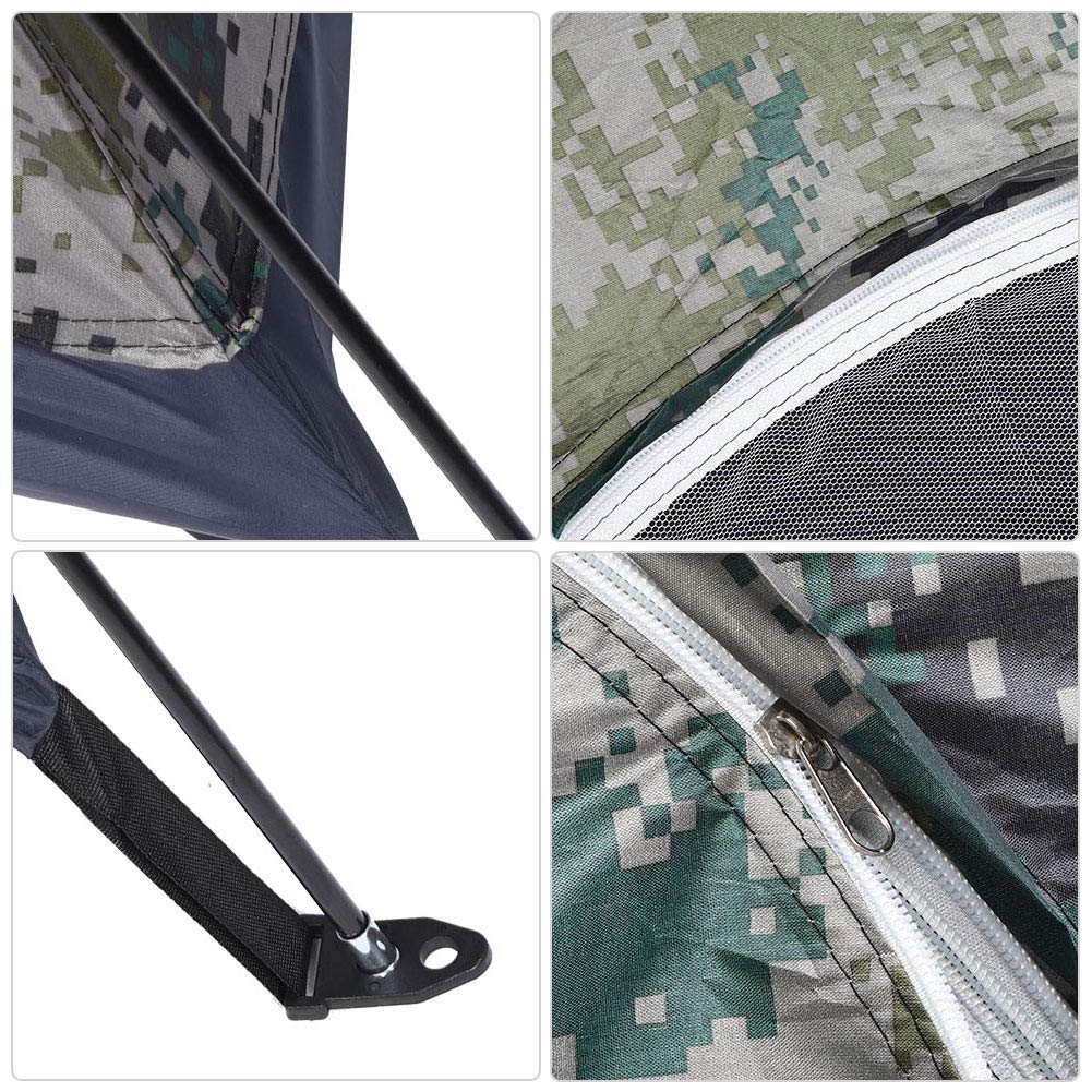 Camouflage Camping Tent-1 Person Lightweight Waterproof Windproof Backpacking Tent Emergency Pop Up Instant Tent For Family,Back
