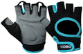 Kobo WTG03 Leather Gym Gloves, XLarge (Black/Blue)