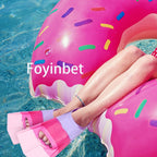 Foyinbet Kids Swim Fins,Short Youth Fins Swimming Flippers For Lap Swimming And Training For Children Girls Boys Teens Adults Me