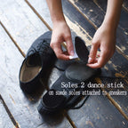 Stick-On Suede Friction-Reducing Dance Soles For, Easy Pivoting And Sliding On Sticky Indoor Dance Floors, Self-Adhesive Anti-Sl