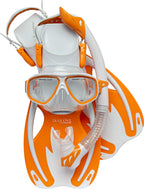 Cressi Rocks Kids Set, White/Orange, S/M