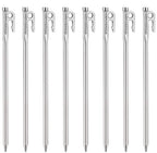 Camping Moon Martensitic Stainless Steel 420J2 Tent Stake R Series Power Peg Ideal For Hard Ground R-30-8P