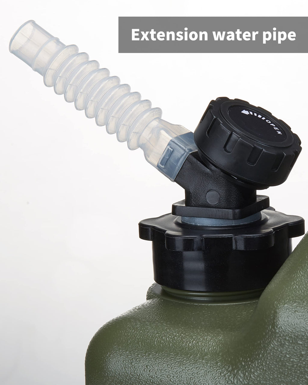 Upwoigh 5 Gallon Water Jug/Container, Truly No Leakage Large Military Green Water Tank,Bpa Free Portable Emergency Water Storage