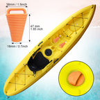 Canalhout 12 Pieces Kayak Scupper Plug Kit Tpe Scupper Plugs Drain Holes Stopper Bung With Handle (Coral-12 Pieces-Small)