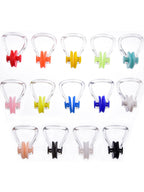 Satinior 14 Pieces Silicone Nose Clip Surfing Nose Plug Waterproof Nose Protector For Swimming And Training (Color Set 1)