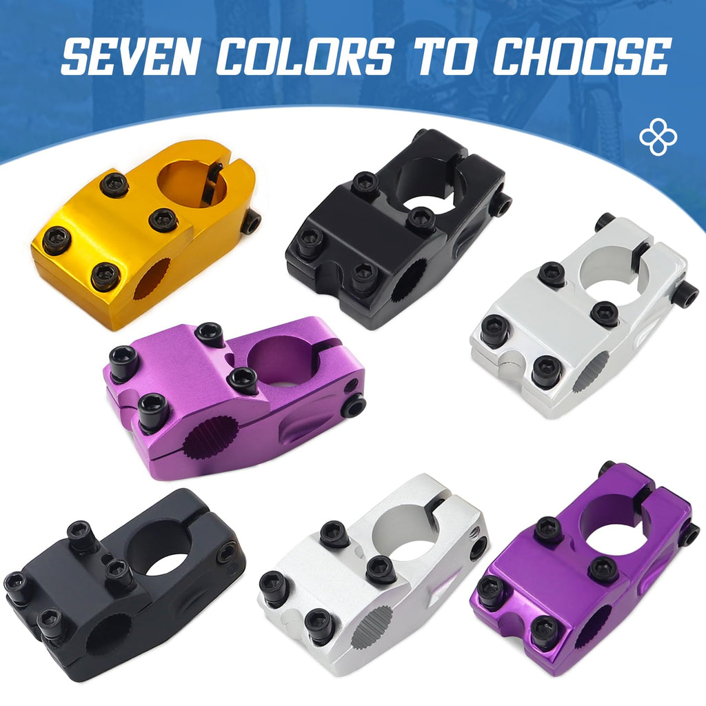 Makelen Bike Stem For Bmx Bike Aluminum Alloy Fixed Gear Bicycle Stem Matte Purple