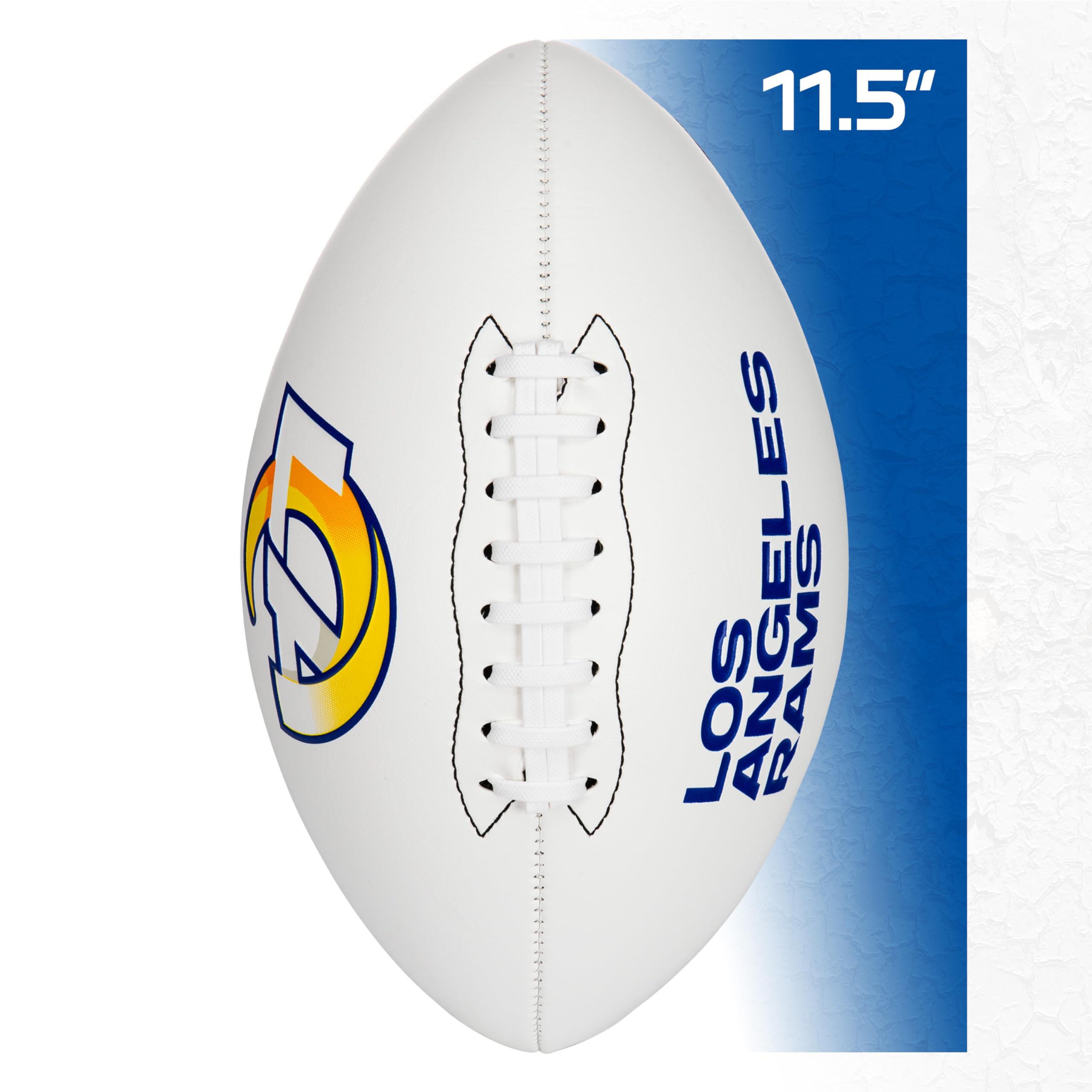 Franklin Sports Nfl Los Angeles Rams Autograph Football - Official Size White Panel Souvenir Football For Autographs + Signature