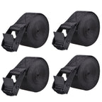 Azarxis Ratcheting Lashing Strap With Heavy Duty Cam Buckle Tie Down Webbing Strraps (Army Green - 4 Pack, 118 Inch)
