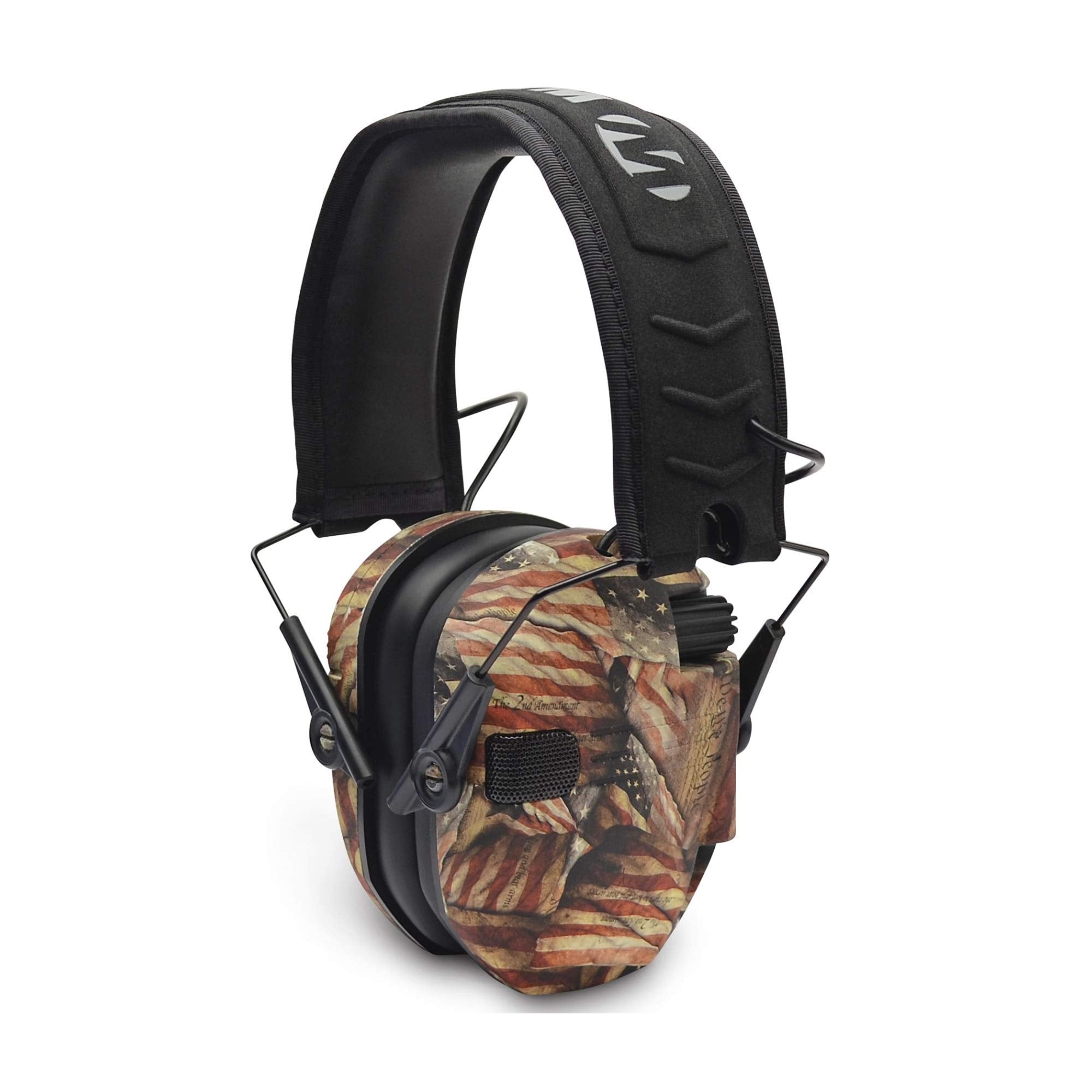 Walkers Razor Slim Electronic Shooting Muffs 4-Pack Bundle, Usa 2Nd Amendment (4 Items)