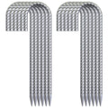 Ok5Star 30 Pack 12'' Ground Rebar Stakes Heavy Duty J Hook Ground Anchors, Curved Steel Plant Support Garden Stake Anti Rust Gal