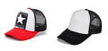 Michelangelo Red 1908 Cap Mesh And Black White Half Net Unisex Cap Combo