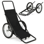 Goplus Folding Deer Cart With Polyester Liner, 550 Lbs Heavy-Duty Hunting Game Hauler With 20 Rubber Wheels, Ergonomic Handle, U