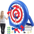 Seenelling 6ft Giant Inflatable Axe Darts with 15+ Game, 22 Pcs Axe Throwing Game Set with Air Pump Giant Outdoor Games for 4th 