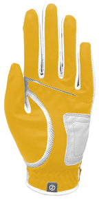 Zero Friction Performance Glove (Ladies, Right, Yellow) Universal Fit Golf
