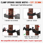 ORIPIK T-Post Trail Camera Mount - 360 Degrees Adjustable Game Camera Holder, Hunting, Easy Installation & Compact Sturdy 2 Pack