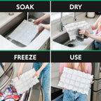 Thermafreeze Cryosheet 25-Pack Ice Sheets For Coolers:Dry Ice Flat Packs For Shipping,Long Lasting Reusable For Coolers & Joint