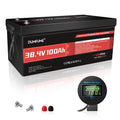 dumfume 38.4V(36V) 100Ah LiFePO4 Lithium Golf Cart Battery,Built-in 200A BMS & 15000 Cycles High Energy Density for Golf Carts/U