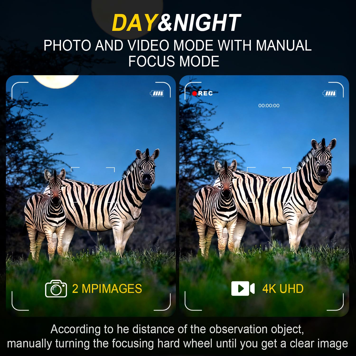 Night Vision Goggles 4K Night Vision Binoculars Adults, Gifts for Men Him Husband Dad 2000mAh Fast Charging Battery,2.8 HD Scr