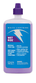 White Lightning Wet Ride Extreme Conditions Heavy Bicycle Chain Lube, 8-Ounce Drip Squeeze Bottle