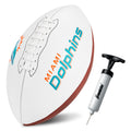 Franklin Sports Nfl Miami Dolphins Autograph Football - Official Size White Panel Souvenir Football For Autographs + Signatures