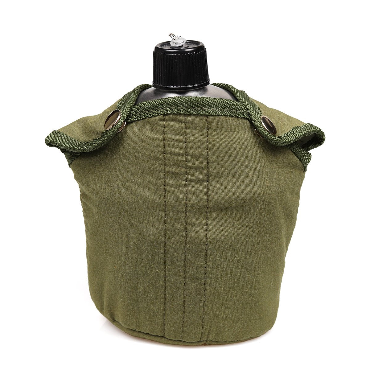 Goetland Stainless Steel Wwii Us Military Canteen Kit 1Qt With 0.5Qt Cup Nylon Cover G.I.
