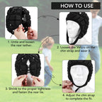 Victridge Flag Football Helmet Youth Soft Shell Helmet 7V7 Rugby Headgear Scrum Cap Youth Kids Adults