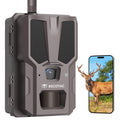 RECOTAC Sense Cellular Trail Camera - 32MP 2.2K HD Game Camera with AI Photo Upscaling via App Auto Connect 4G,No Glow IR Night 