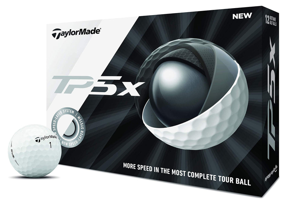 Taylormade Tp5X Golf Balls, Dozen, White