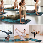 Avoalre Foldable Travel Yoga Mat Print | 5Mm & 6Mm Thick Large Pilates Mat | Non-Slip High Density Floor Exercise Mat For Home W