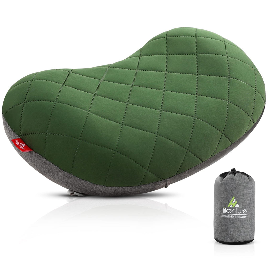 Hikenture Camping Pillow Inflatable, Washable Backpacking Pillow For Sleeping, Ultralight Blow Up Pillows With Removable Cover, 