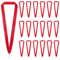 Taiyin 30 Pieces Award Ribbon Medal Ribbons Neck Ribbons for Medals Flat Medal Lanyards Ribbon Lanyard with Snap Clips for Compe