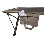 Kamp-Rite Oversized Kwik Cot Quick Setup 1 Person Sleeping Bed With Side Storage Pockets, Storage Hammock And 600D Carry Bag, Bl