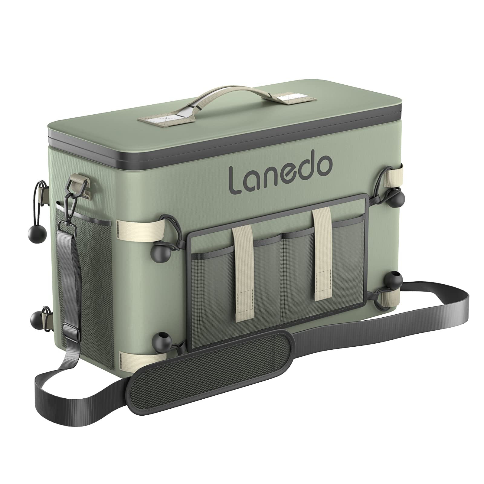 Lanedo 34-Can Multi-Functional Collapsible Soft-Sided Cooler - Leak-Proof Beach Cooler, Portable Ice Chest, And Travel, Food Sho