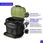 Titan by Arctic Zone Deep Freeze Cooler - 36 Can Zipperless Welded Cooler with Deep Freeze Insulation, Microban, and Hardbody Li