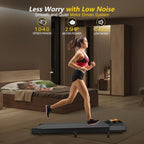 Compact Walking Treadmill - 2.5Hp Under Desk Treadmill For Office & Home, 265Lbs Capacity Treadmills For Home, App & Remote Cont