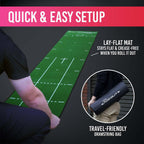 Puttout Pro Golf Putting Mat - Perfect Your Putting (7.87-Feet X 1.64-Feet) (Green)