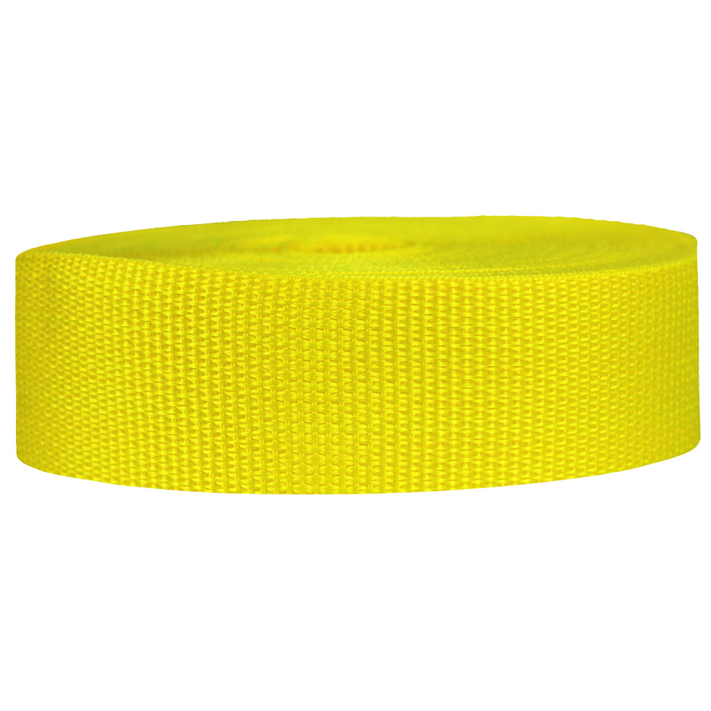 Strapworks Lightweight Polypropylene Webbing - Poly Strapping For Outdoor Diy Gear Repair, Pet Collars, Crafts - 1.5 Inch X 25 Y