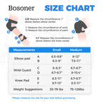 Bosoner Kidsyouth Knee Pads Elbow Pads Wrist Guards Set For 3-15 Years, Child Protective Gear Set For Multi-Sports Outdoor, Roll