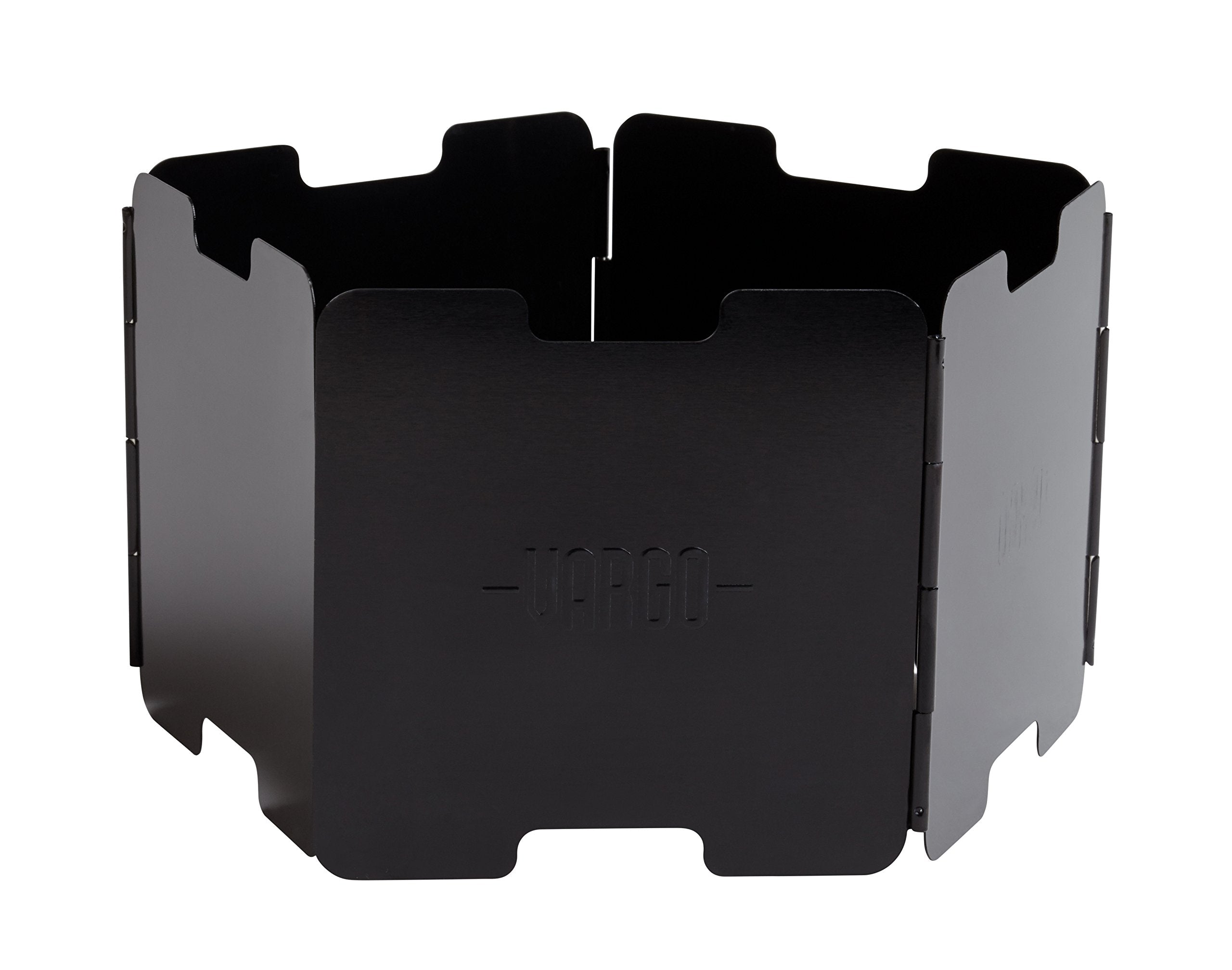 Vargo Aluminum Windscreen (Black) For Backpacking And Camping Stoves