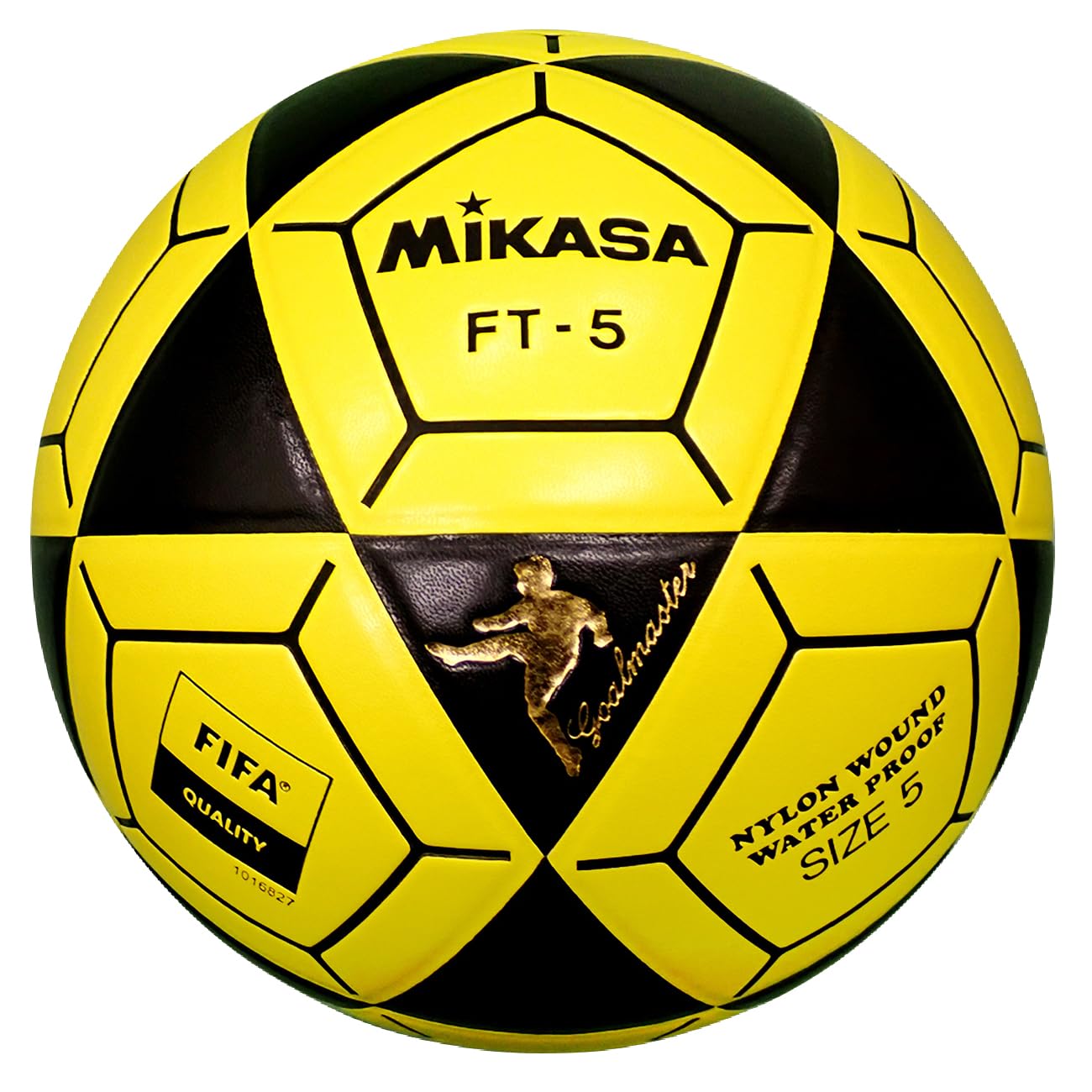 Mikasa Ft5 Goal Master Soccer Ball, Black/Yellow, Size 5