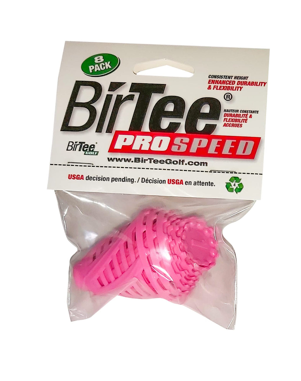 Birtee Golf Tees - Pro Speed Version With Enhanced Durability - 8 Pack. Indoor Golf Tees/Golf Simulator Tees/Winter Golf Tees. (