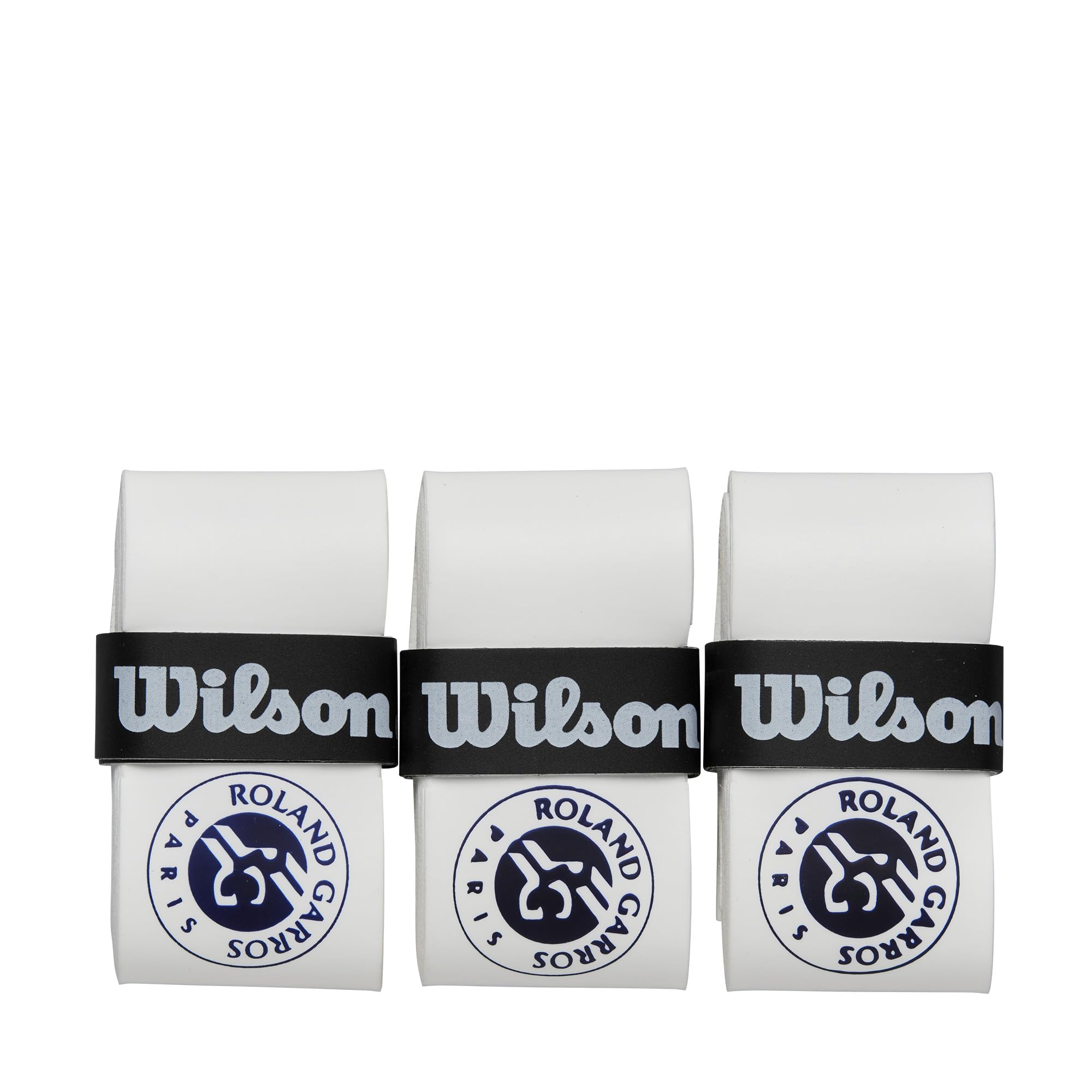 Wilson Roland-Garros Tennis Overgrip - 3 Pack, White/Navy